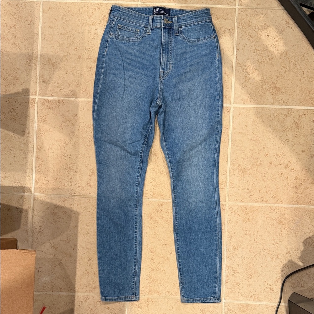 GAP Denim High Rise Jeggings in Blue